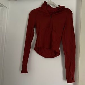 Lululemon 1/2 Zip Pullover Cropped